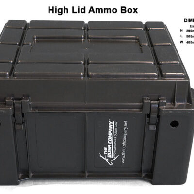 High Lid Ammo Box Top View With Dimensions